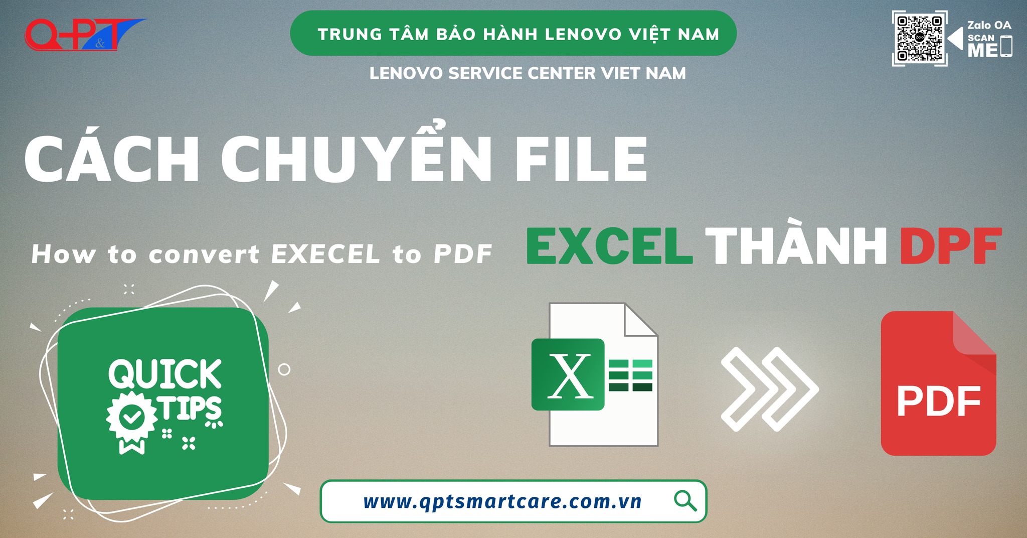 Cách chuyển file EXCEL thành file FDF | Trung tâm bảo hành Lenovo