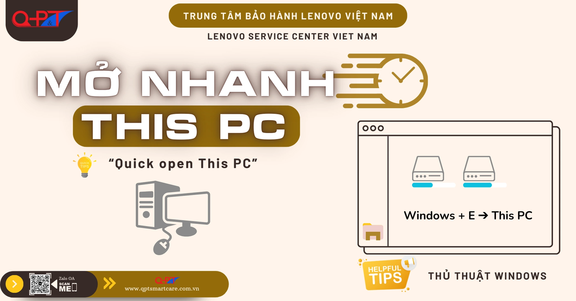 Mở nhanh cửa sổ This PC | Lenovo Service Center